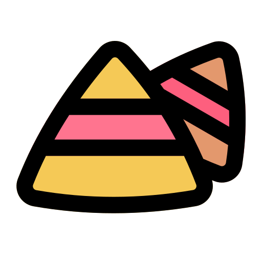 Candy Corn Generic Outline Color icon