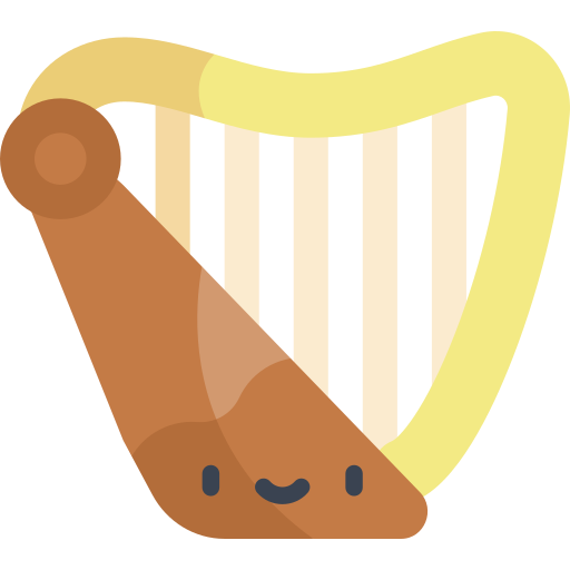 harp Kawaii Flat icoon