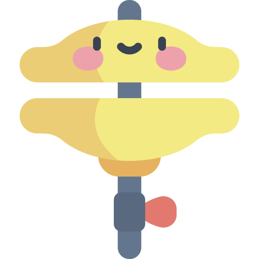 Cymbal Kawaii Flat icon