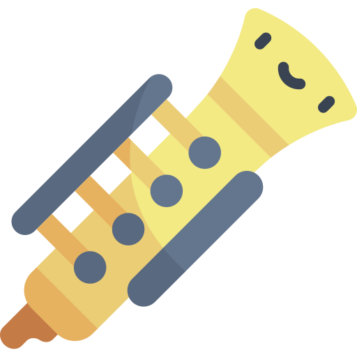 Clarinet Kawaii Flat icon