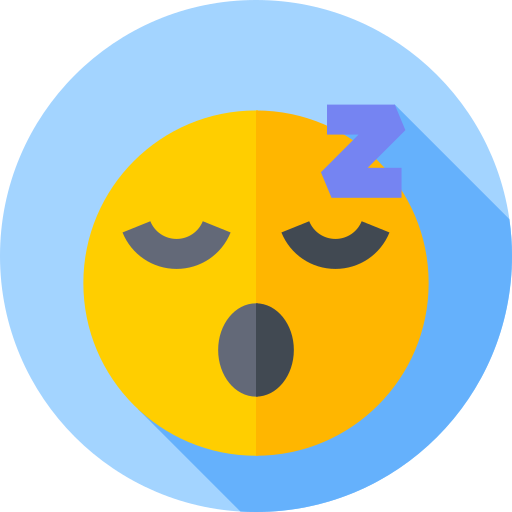 Sleepy Flat Circular Flat icon