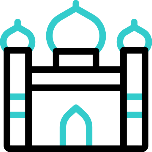 Mosque Basic Accent Outline icon