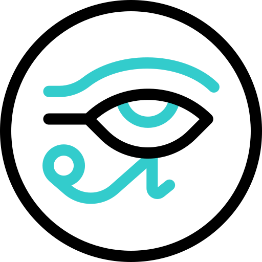 Horus eye Basic Accent Outline icon