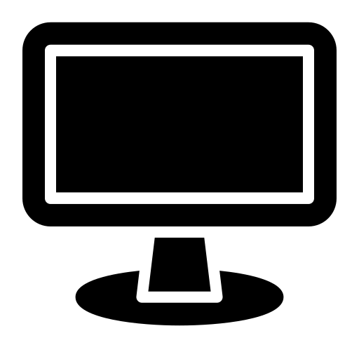 la télé Generic Glyph Icône