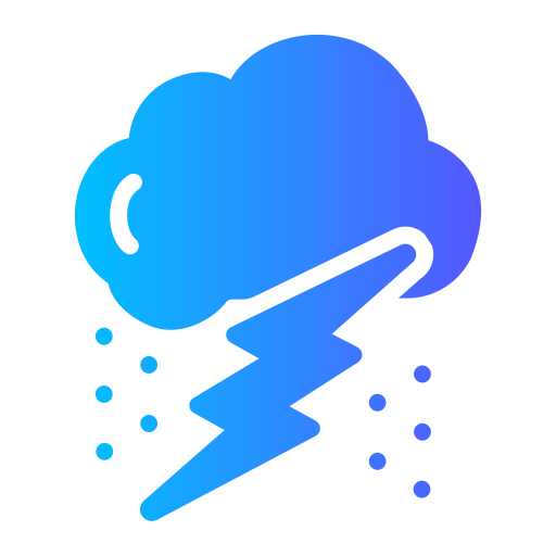 Thunderstorm Generic Flat Gradient icon