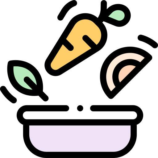 Żywność Detailed Rounded Lineal color ikona