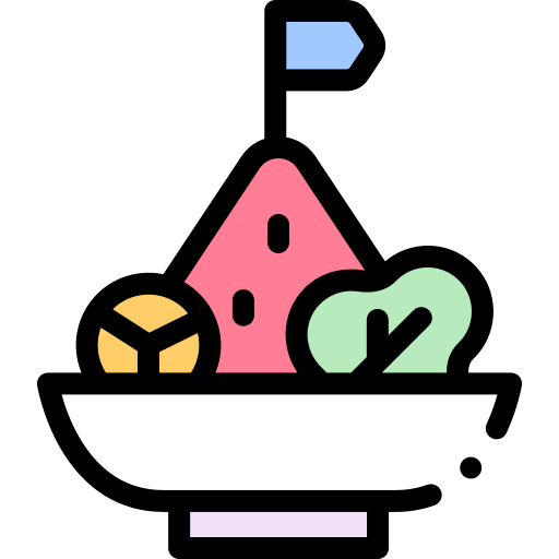 サラダ Detailed Rounded Lineal color icon