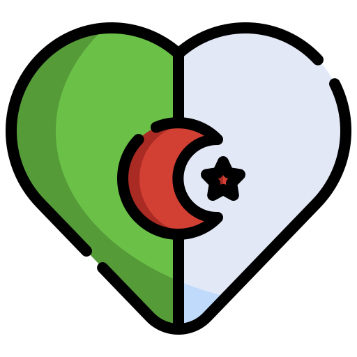 アルジェリア Generic Outline Color icon