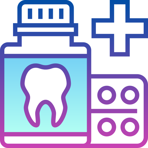 tooth Detailed bright Gradient icon