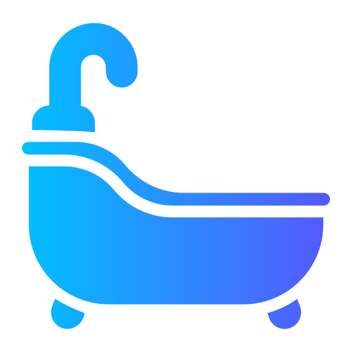 bañera Generic Flat Gradient icono