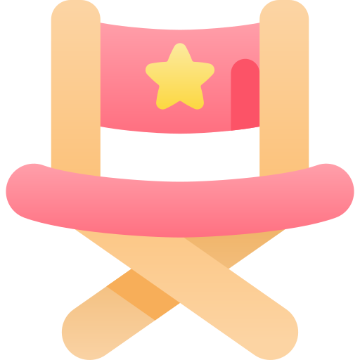 silla de director Kawaii Star Gradient icono