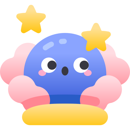 bola de cristal Kawaii Star Gradient icono