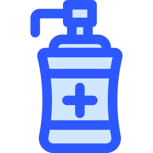 Antiseptic dispenser Generic Blue icon