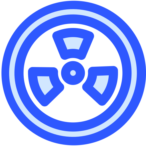 放射線 Generic Blue icon