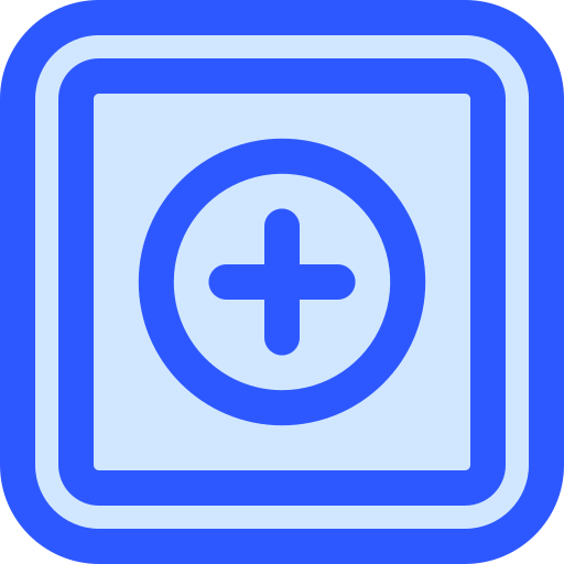 símbolo médico Generic Blue icono