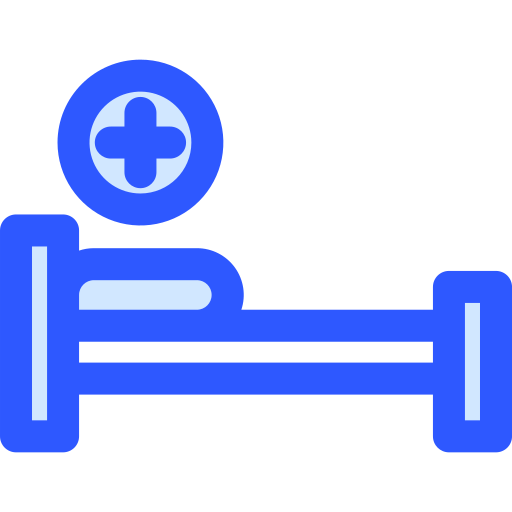 병원 침대 Generic Blue icon