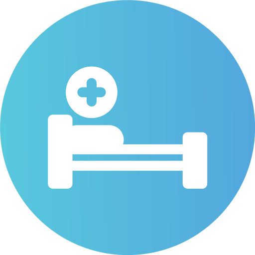 cama de hospital Generic Flat Gradient icono