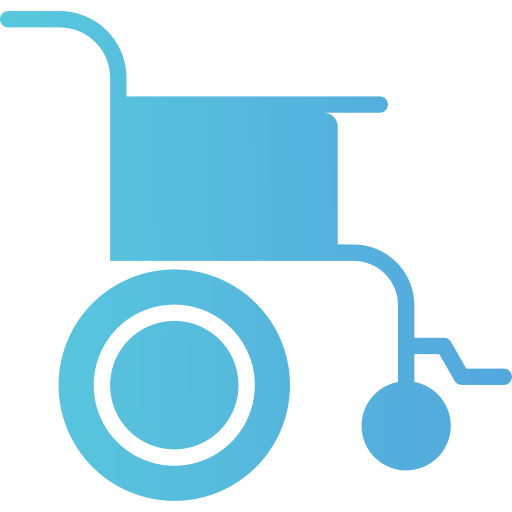 Инвалидное кресло Generic Flat Gradient иконка