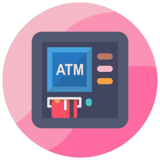 geldautomaat Generic Circular icoon