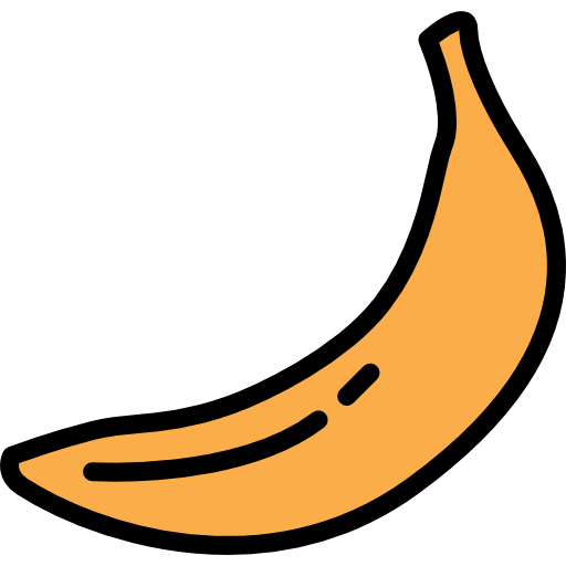 banana Darius Dan Lineal Color icona