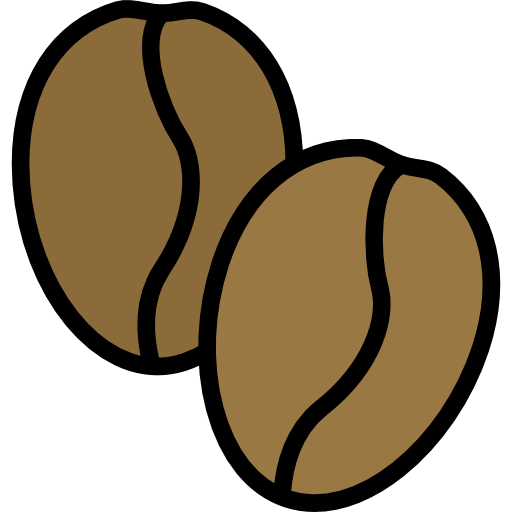 Coffee beans Darius Dan Lineal Color icon