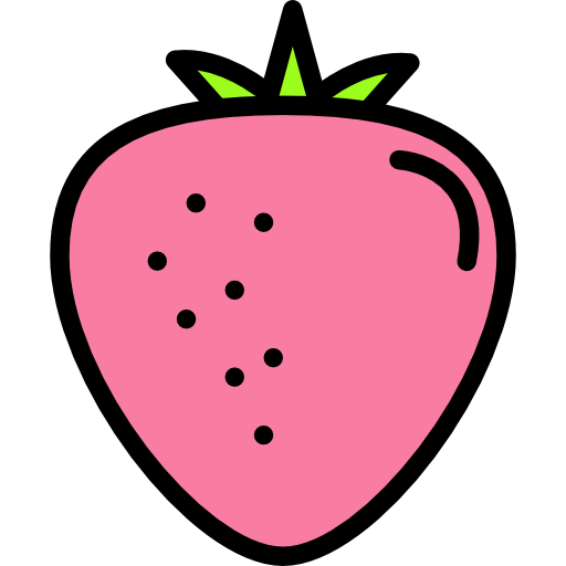 Strawberry Darius Dan Lineal Color icon
