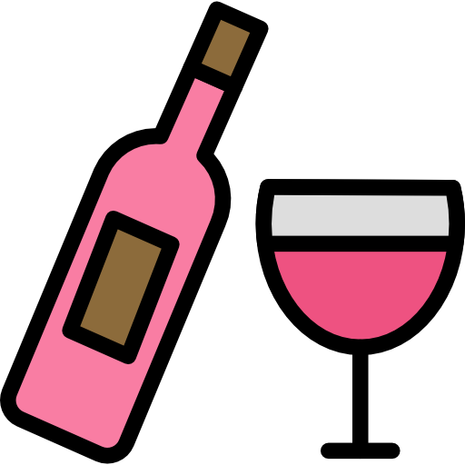 Wine Darius Dan Lineal Color icon