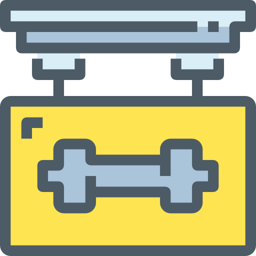 fitnessstudio Accurate Lineal Color icon
