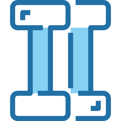 Dumbbell Accurate Blue icon