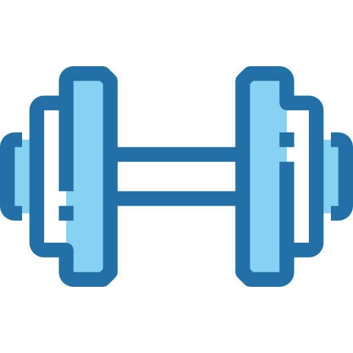 Dumbbell Accurate Blue icon