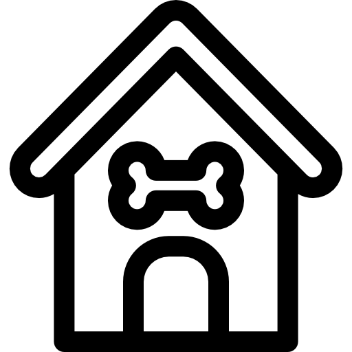 개집 Basic Rounded Lineal icon