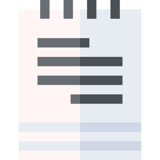 ノート Basic Straight Flat icon