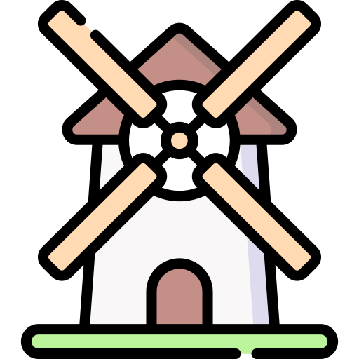 Flour mill Special Lineal color icon