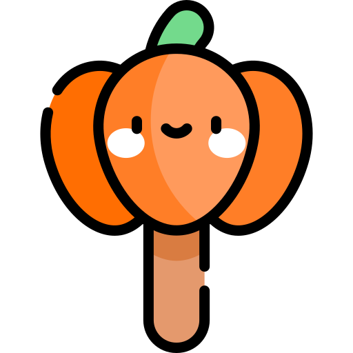 かぼちゃ Kawaii Lineal color icon