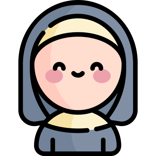 nonne Kawaii Lineal color icon