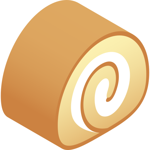 rolada szwajcarska Gradient Isometric Gradient ikona