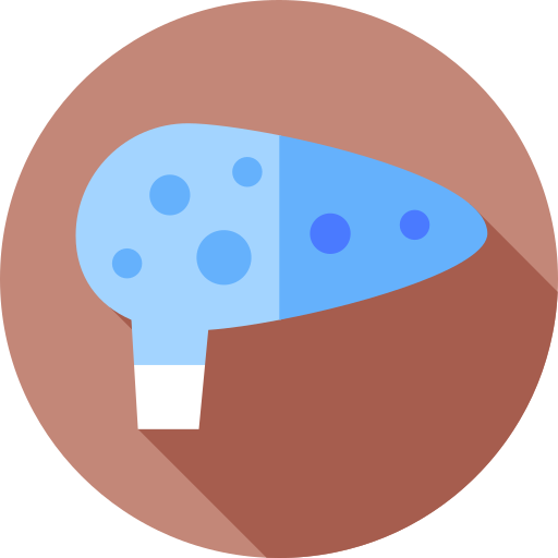 ocarina Flat Circular Flat icono