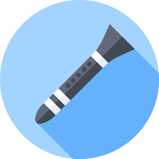 fluit Flat Circular Flat icoon