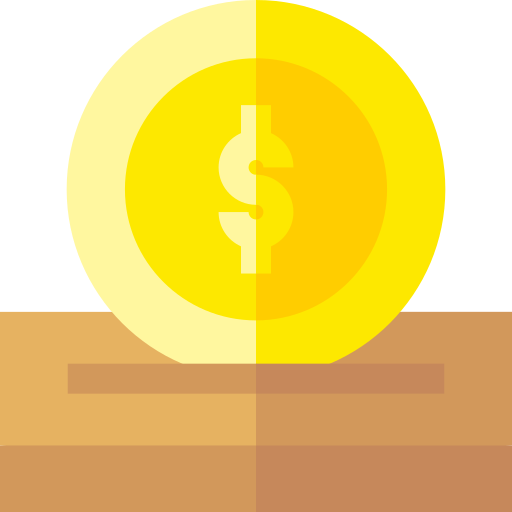moneda Basic Straight Flat icono