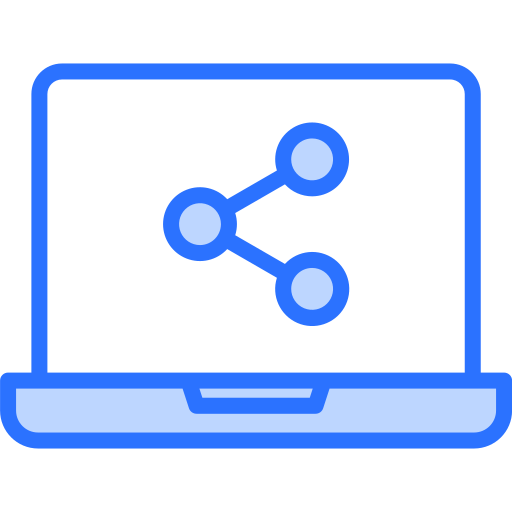 partager Generic Blue Icône