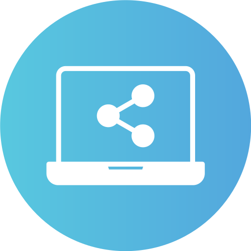 deel Generic Flat Gradient icoon