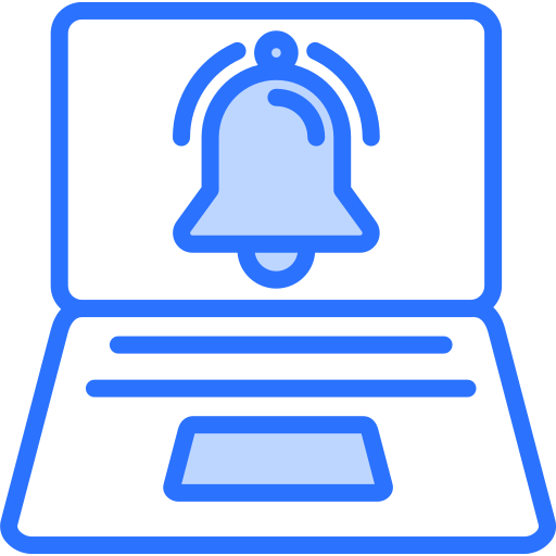 Notification bell Generic Blue icon