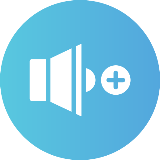 Volume Up Generic Flat Gradient icon