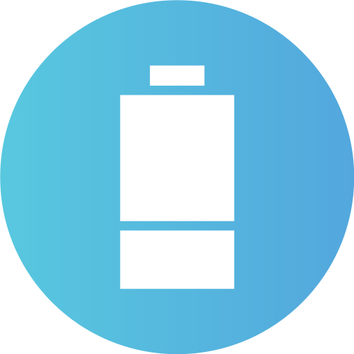 lage batterij Generic Flat Gradient icoon