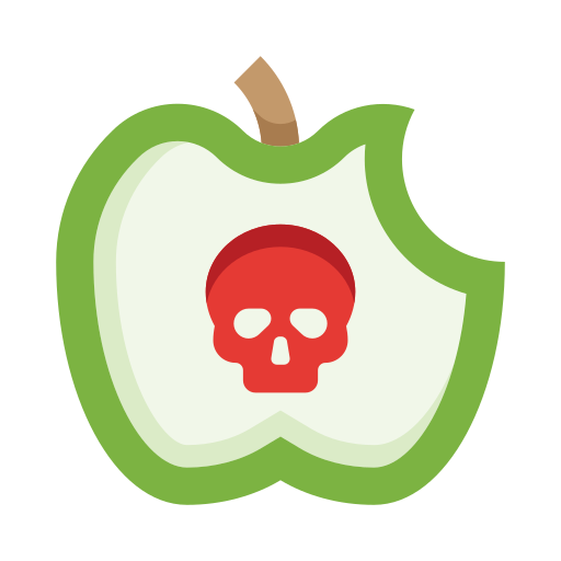 manzana envenenada edt.im Lineal color icono