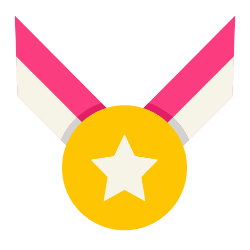 medalla estrella Generic Flat icono