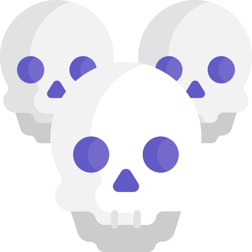 skulls Kawaii Flat Ícone