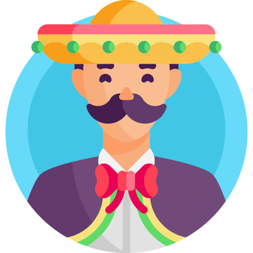 mariachi Detailed Flat Circular Flat icono