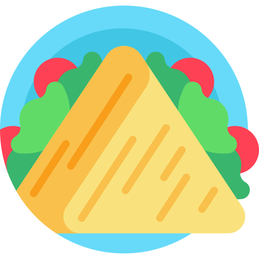 quesadilla Detailed Flat Circular Flat icoon