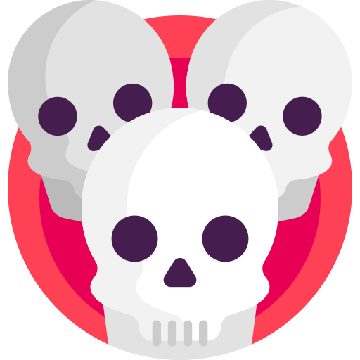 Skulls Detailed Flat Circular Flat icon